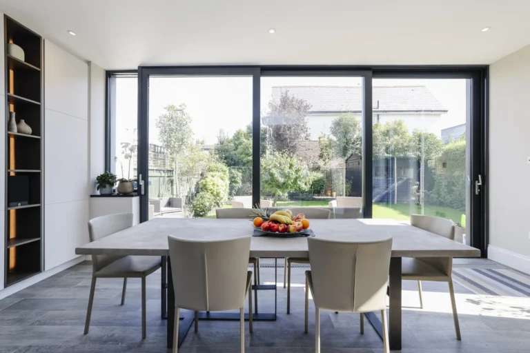 Modern dining room with garden view — Sheen SW14