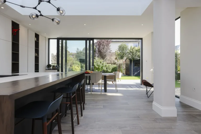 Modern kitchen with garden view and natural light — Sheen SW14