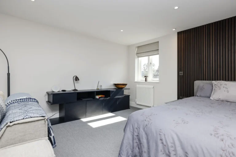 Modern bedroom with Cosy decor and natural light — Sheen SW14