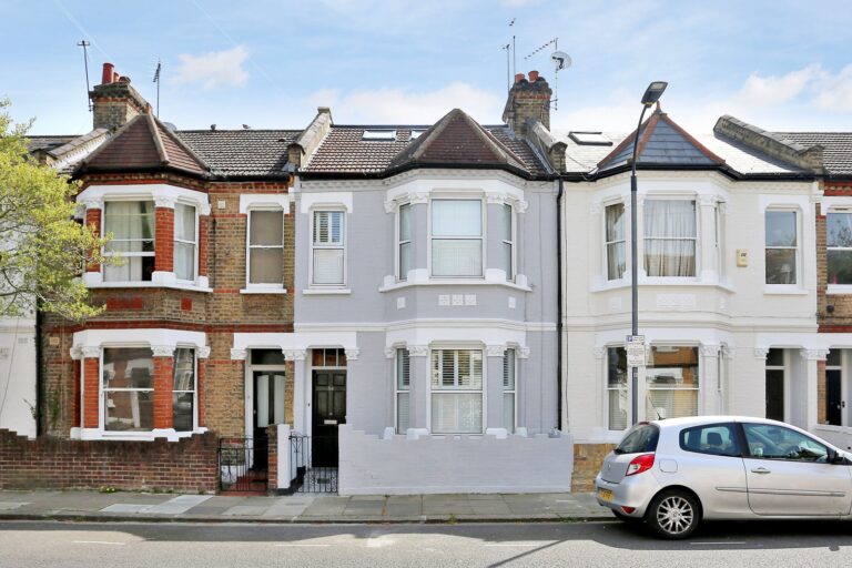 Victorian terraced houses in urban neighborhood — Hammersmith W6